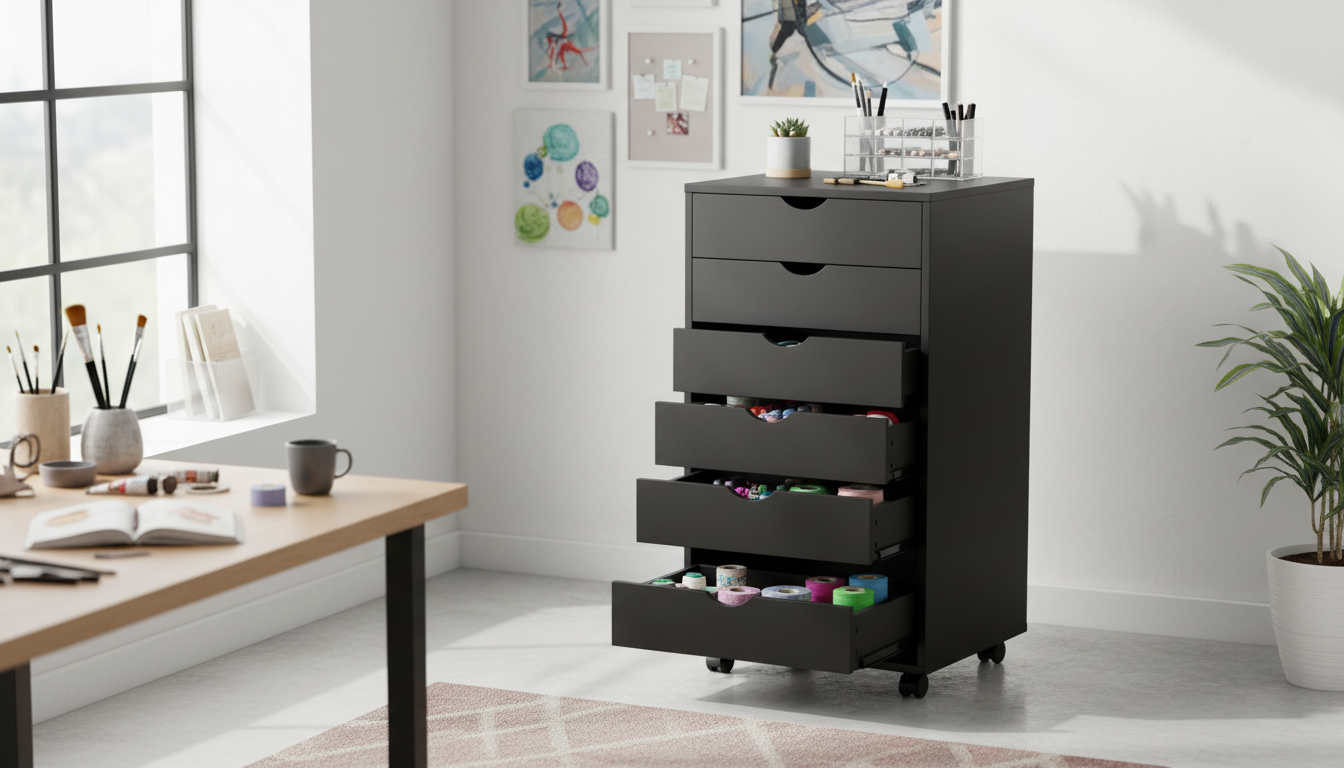 7-Drawer Rolling Chest: Mobile Storage for Small Essentials
