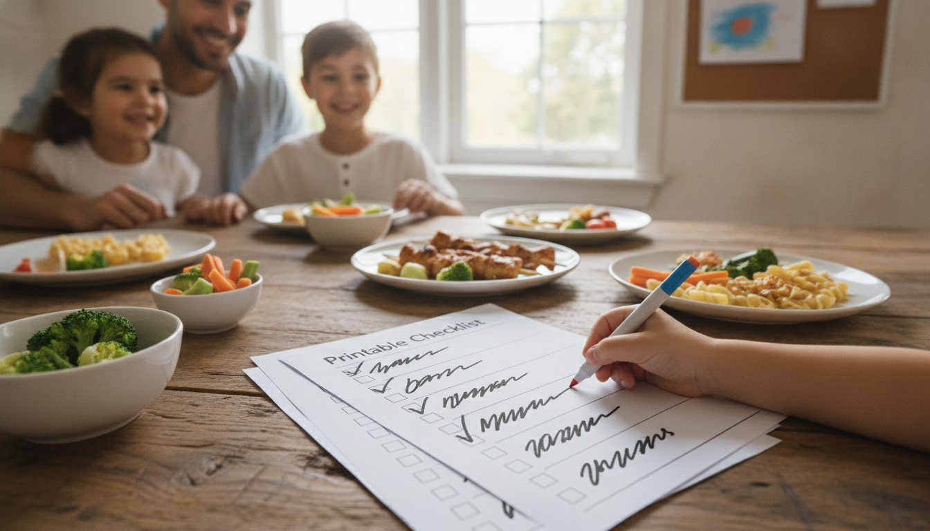 No-Drama Meal Checklist for Picky Eaters (Printable)