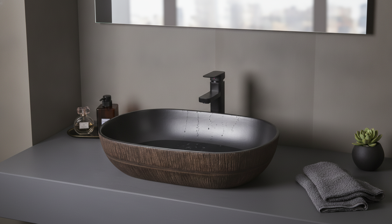 Oval Ceramic Vessel Sink: Elevate a Modern Vanity
