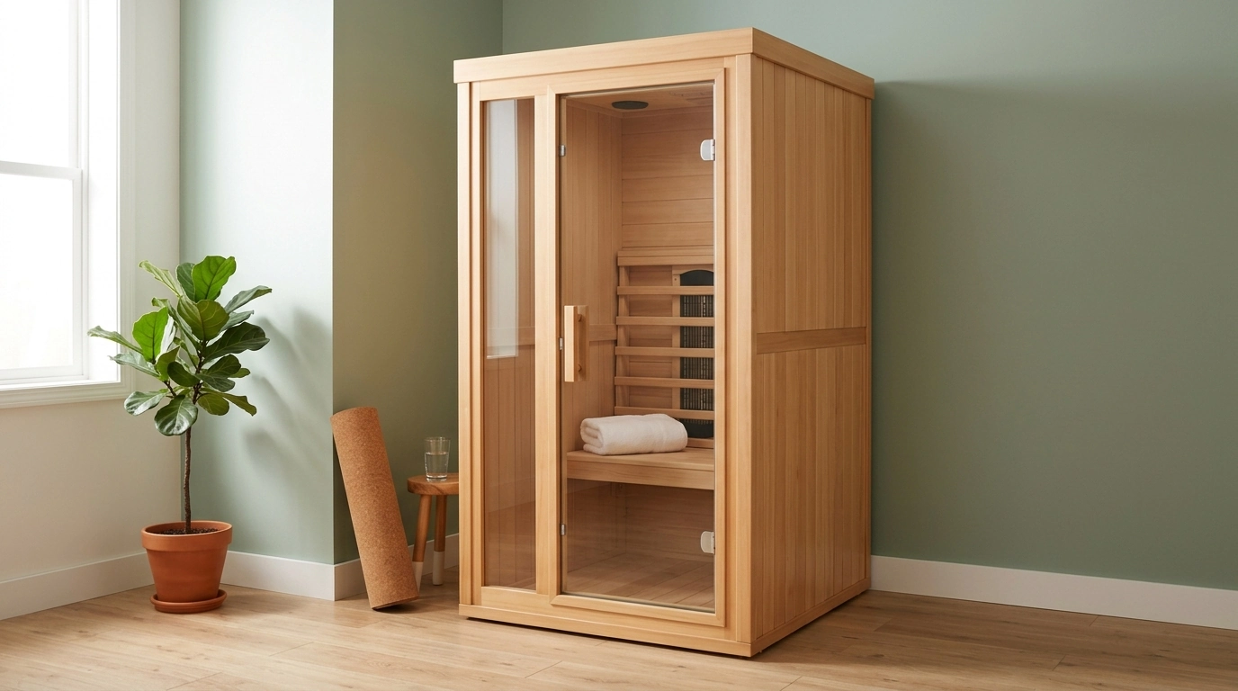 1-Person Infrared Hemlock Sauna: Setup, Routine, Care