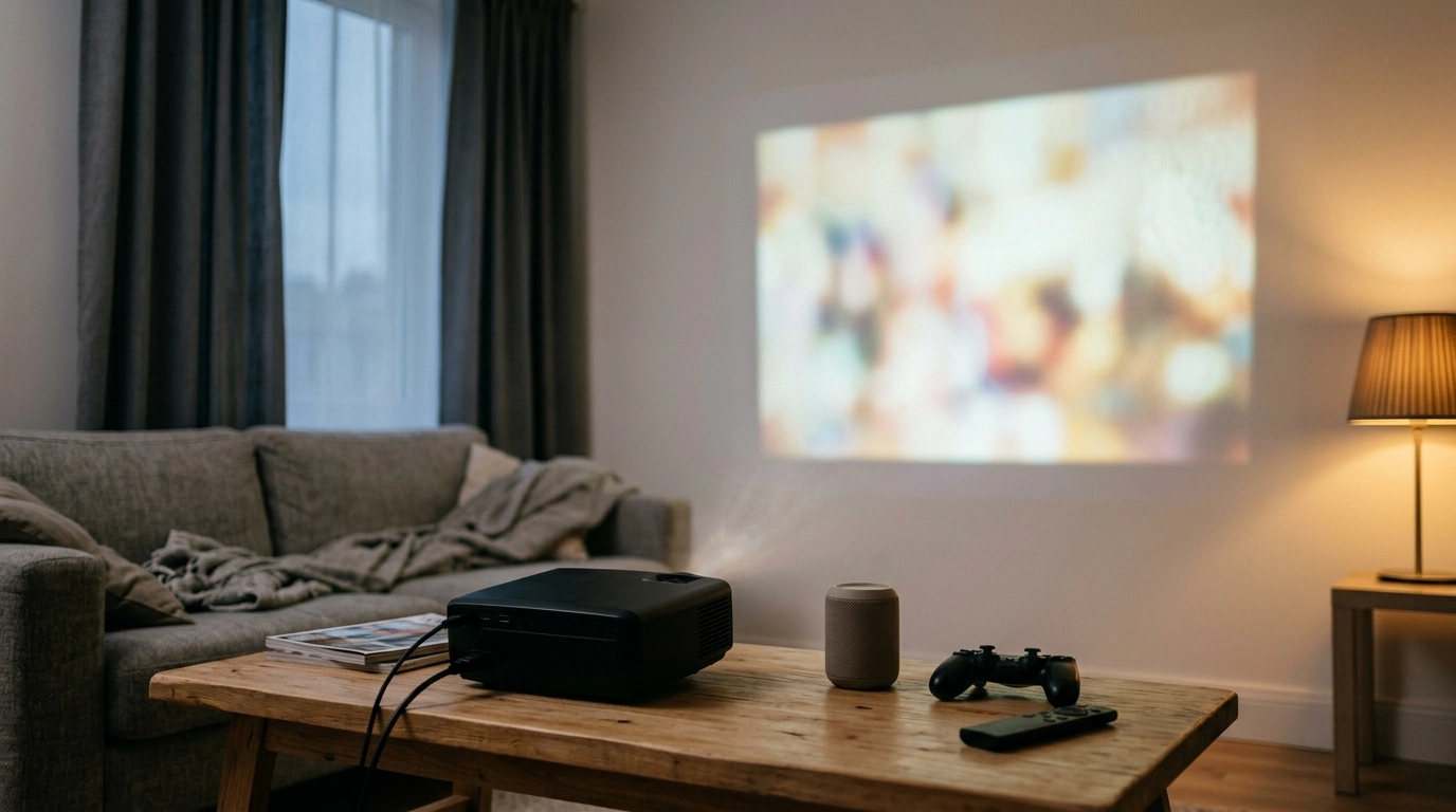 Android 13 Mini 4K Projector: 300 ANSI, Dual WiFi, BT5.2