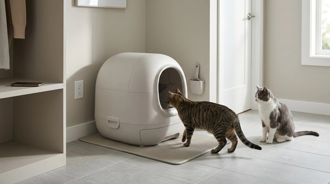App-Control Self-Cleaning Litter Box Tips for Multi-Cat Homes