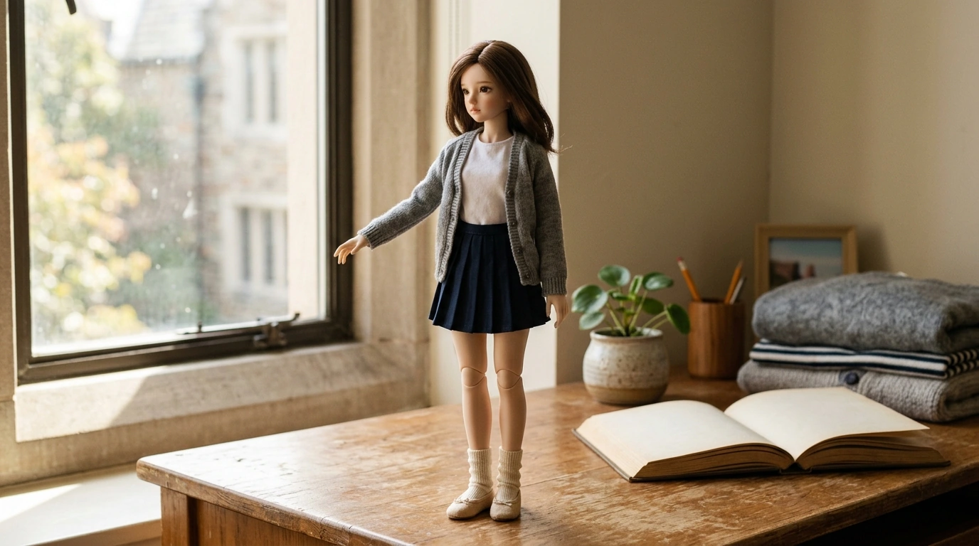 Joan 1/4 Curvy Resin BJD for Dance & Sweet College Style