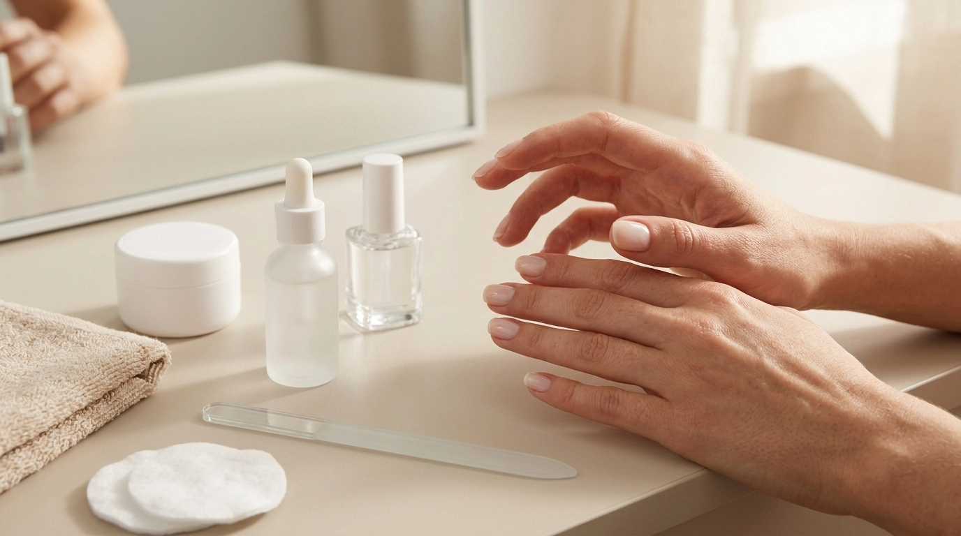 Clean Girl Nails Routine: Sheer Gloss, Strong Nails