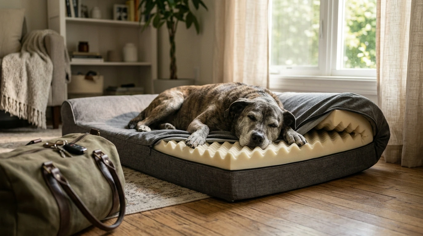 Foldable Orthopedic Dog Bed: Joint Support Anywhere