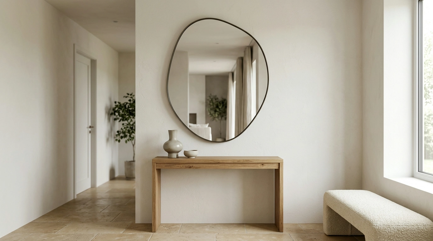 Irregular Wall Mirror: Modern Sculptural Light Booster