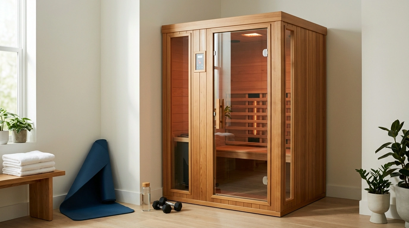 Low-EMF Far Infrared Sauna (1–2 Person) with Bluetooth