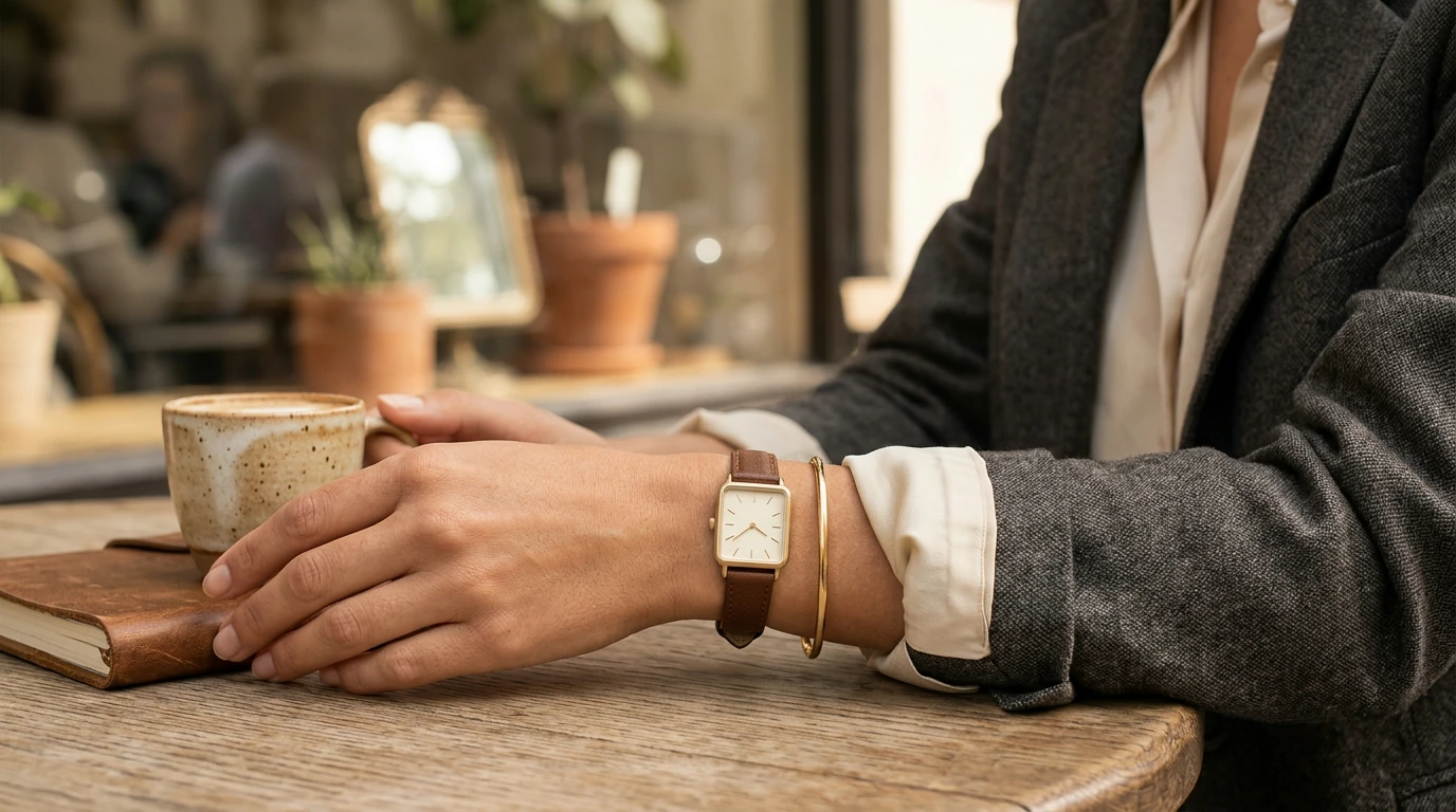 Vintage Rectangle Quartz Watch for Women: Everyday Elegance