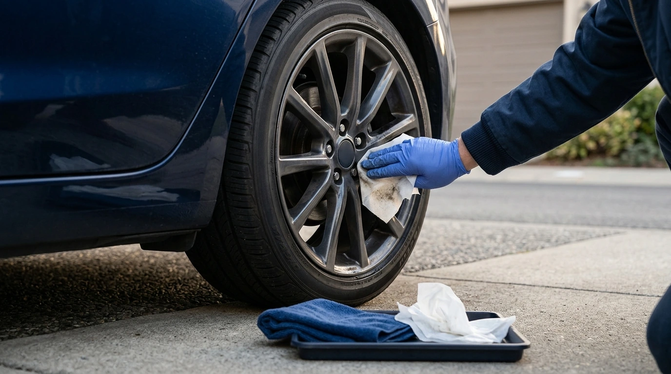 Wheel & Tire Cleaning Wipes for Quick Brake Dust Touch-Ups