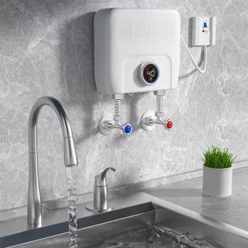 Instant Wall-Mounted Electric Water Heater: LCD + Remote
