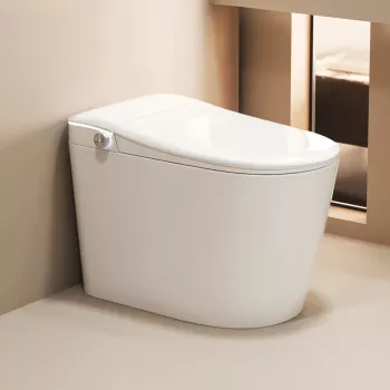 Smart Sensor Toilet: Heated Seat + Dual Flush Guide